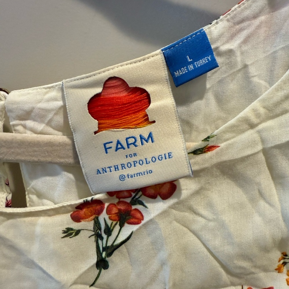 FARM Rio Floral Maxi Dress - Cream and Red - Picture 3 of 4